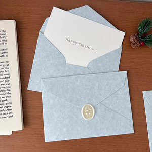 Enveloppes estampées Morandi Color Series de style occidental en feuille d'or-pour cartes d'étudiant et invitations de mariage - Product Image 3