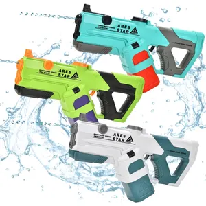 2024 New Arrival Summer Outdoor Shooting Games Toy for Kids 2-in-1 Solid Color Electric Continuous Launch Space Water Gun