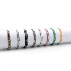 UNIQ AB001 2020 de moda Multi-color cuentas en el tobillo trenzada pulsera tejida pulsera ajustable para mujer o hombre - Product Image 3