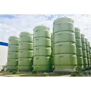 10 m3 - 150 m3 FRP GRP réservoir en fibre de verre pour usine chimique réservoir de fermentation FRP