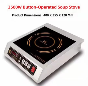 <span class=keywords><strong>Cocina</strong></span> de Inducción Eléctrica de 3500W de Alta Potencia, Impermeable, con Pantalla LCD, para Uso Comercial y Doméstico - Product Image 4