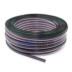 rgb cable 4p 5p 6p 7p 8p 22awg 20awg 18awg 16awg led lighting extension line tinne copper wire