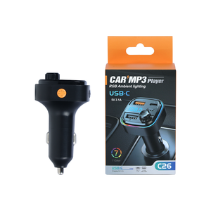 Xe MP3 Máy Nghe Nhạc Điện Thoại Xe Hơi Sạc Bộ Chuyển Đổi Nhanh Chóng Sạc FM Miễn Phí Nhận Xe Sạc Không Dây Với Đầy Màu Sắc LED Ánh Sáng - Product Image 6