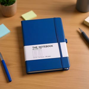 OEM ODM Hardcover Leather <b>Journal</b> Notebook A5 100 Sheets Lined Thermal Binding School Office Use - Product Image 2