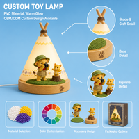 Lampe de table LED en forme de dessin animé pour chambre à coucher, design animal en PVC, abat-jour blanc, alimentation électrique moderne pour lecture
