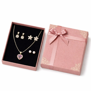 Boîte à bijoux de marque, boîte à bijoux rigide en deux parties, boîte cadeau pour bijoux, support de bijoux personnalisé, insert personnalisé, impression de logo personnalisée, boîte à bijoux en gros - Product Image 2