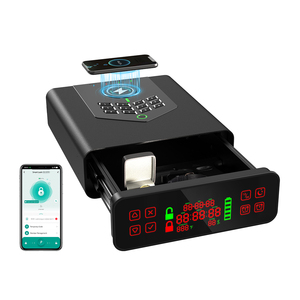 Súng an toàn hộp cho giá trị với sạc không dây auto-mở cửa với Khóa vân tay Backlit Bàn phím ngăn kéo với LED ánh sáng - Product Image 1