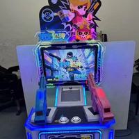 Jeu d'arcade de tir pour enfants à monnayeur, simulateur de pistolet à double canon avec récompense, en plastique, en anglais