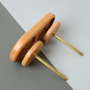 Best Seller Eco-Friendly Classic Wooden Braided Hair Rack with Five Layers Rotating Design for Barber Shops and Wig Shops - Product Image 2
