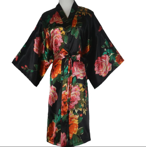 <span class=keywords><strong>Vestaglia</strong></span> in Raso di Seta alla Moda, Camicia da Notte Femminile, Accappatoio <span class=keywords><strong>Sexy</strong></span>, Kimono da Sposa, Abbigliamento da Notte per Donne - Product Image 3