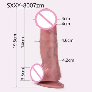 Dildo Realista con Sensación de Piel Real SXXY, Tapón Anal para Estimulación Vaginal y Anal, Juguete Sexual de Silicona con Forma de Pene - Product Image 5