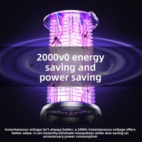 Nouvel anti-moustiques LED 2026 IP33 à choc électrique, tue-mouches et moustiques, lampe d'urgence SOS intégrée pour intérieur, extérieur et camping