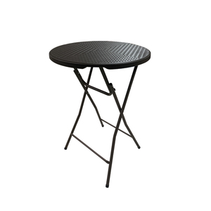 Tavolo Pieghevole in Plastica <span class=keywords><strong>per</strong></span> Eventi all'Aperto, Tavolo Alto <span class=keywords><strong>da</strong></span> Cocktail con Design in Rattan <span class=keywords><strong>per</strong></span> Feste o Matrimoni - Product Image 1