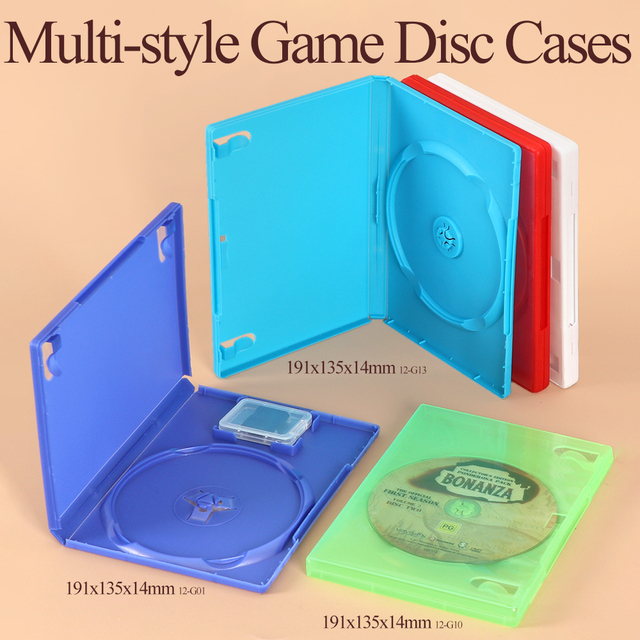 WEISHENG PS2 Video Game Case Memory Card Holder Single Disc Replacement Games Cover for xBox 360 Case WII U DVD Game Box