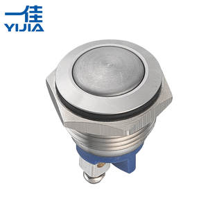 GQ16B-10 Ultra-Kurzer 16mm Metall-Druckknopfschalter IP65 Wasserdicht Momentan Edelstahl Startknopf für Auto Marine DIY - Product Image 2