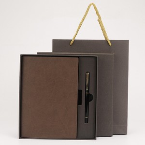 Chất lượng cao <span class=keywords><strong>A5</strong></span> da Tạp Chí tùy chỉnh văn phòng kinh doanh máy tính xách tay Nhật ký công ty bộ quà tặng bút bán buôn khuyến mại cung cấp - Product Image 4