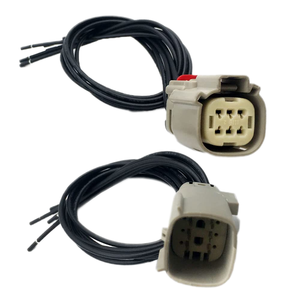 6 Way abu-abu/hitam LED pria dan wanita konektor Headers & kawat rumah kabel Harness kompatibel DRL 2016-2019 Chevrolet Cruze - Product Image 3