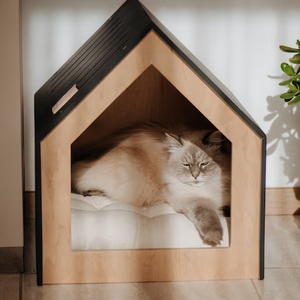 La migliore vendita di alta qualità in compensato stile moderno Cottage Look in legno casa per cani moderna casa per cani - Product Image 5