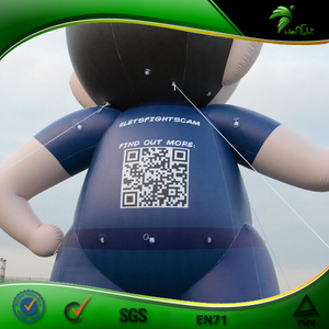 Giant <strong>Inflatable</strong> Police Man <strong>Model</strong> Human Shape <strong>Inflatable</strong> Plastic Man Air Figure With QR Code - Product Image 5