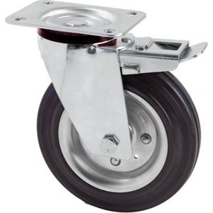 ล้ออุตสาหกรรมรูปดาวที่มีเบรก100มม.-รับน้ำหนักได้80กก. - Product Image 2