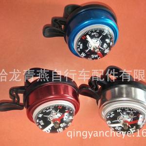 Sonnette de vélo en alliage d'aluminium, design boussole, pour accessoires de vélo de montagne - Product Image 2