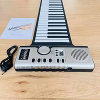 Portable 61-Key Keyboard Musical Instrument Piano Keyboard Hand Roll Piano