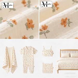 <span class=keywords><strong>Tessuto</strong></span> Broccato in Cotone 100% Pettinato Lavorato a Maglia Stile Incrociato Personalizzato, Ecologico, per Biancheria da Letto e Articoli per la Casa, Pesante, per Vendita all'Ingrosso - Product Image 6