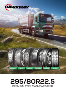 Ban Truk Merek HAWKWAY Cina 295 75 22.5 12R22.5 Tubeless Radial, Semua Posisi atau Ban Kemudi untuk Jarak Jauh - Product Image 6