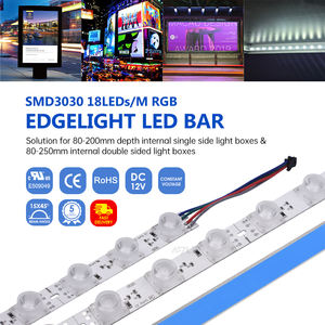 3030 RGB SMD LED Rigid Bar <b>Light</b> with <b>Diffuse</b> Optical Lens Aluminum Hard <b>Strip</b> Lamp for Fabric Lightbox Backlit - Product Image 4