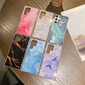 Diseño superventas Lujo Cuatro esquinas Caída Resistente a los golpes Estuche todo incluido for iPhone 13 12 11 Pro Max Mármol