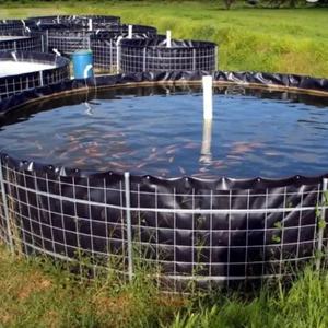 Runde Fischzuchtteichfolie Kunststoff-Wassertanks HDPE-Geomembran für Aquakultur - Product Image 1