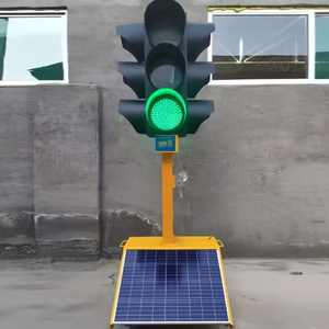 Feux de signalisation mobiles à énergie solaire Feux de circulation solaires portables - Product Image 3