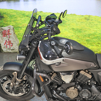 Pare-brise avant Qianjiang Flash 600, protège-mains, levier de navigation pour guidon QJ600-12B, en acrylique modifié 2,0 mm pour moto de route
