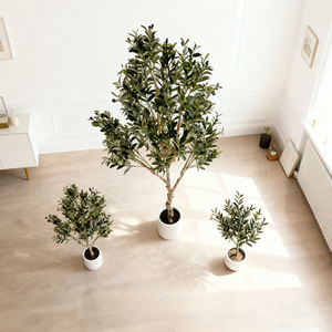 Grand <span class=keywords><strong>olivier</strong></span> artificiel durable hyper-réaliste résistant aux intempéries pour l'intérieur/l'extérieur, feuilles de ficus pour la maison, le jardin, l'hôtel, le bureau - Product Image 5