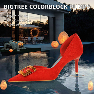 รองเท้าส้นสูงสไตล์เจ้าสาวสำหรับผู้หญิง รุ่น BIGTREE 6168-A2  วัสดุ PU สำหรับฤดูร้อน เหมาะสำหรับงานปาร์ตี้ ส้นบาง สวมแบบสลิปออน - Product Image 2