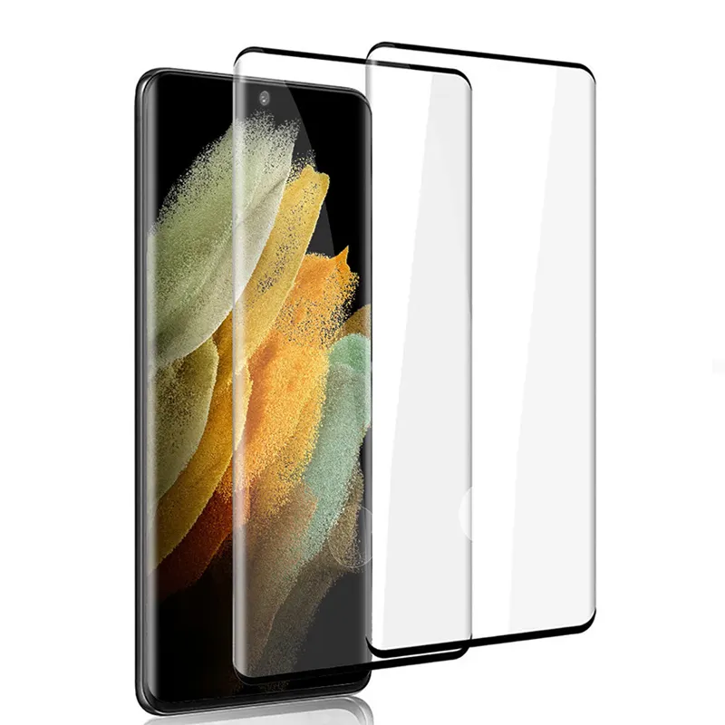 Màn Hình Kính Bảo Vệ Toàn Màn Hình Cong 3D Cho Samsung S10 S20 S21 5G Màng Cường Lực Tùy Chỉnh Cho Điện Thoại Di Động