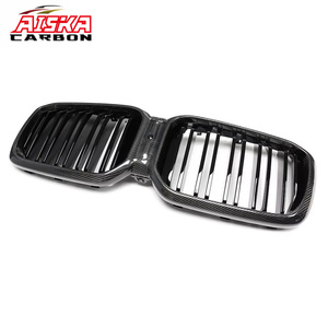 Rejilla de Ventilación Delantera de Doble Listón de Fibra de Carbono AISKA, Tipo Reemplazo, para BMW X3 G01X3M F97 X4 G02 X4M F98 LCI - Product Image 6