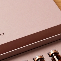Boîte rigide personnalisée rose avec couvercle et base pour flacons de peptides, en carton, avec logo estampé à chaud et impression offset, pour soins personnels