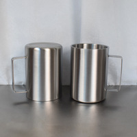 Mug à café personnalisé en acier inoxydable écologique avec couvercle pour les fêtes, isolation thermique