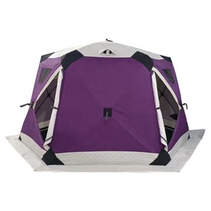 Abri de pêche sur glace isolé portable tente de bidon de pêche sur glace thermique avec couche isolée parfaite pour la pêche sur glace - Product Image 5