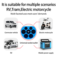 Adaptateur de charge pour VE, prise mâle IEC 62196 Type 2 vers prise universelle Schuko UK, convertisseur EV 16A AC pour station de recharge de VE