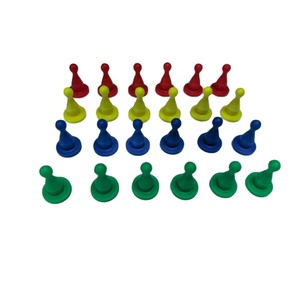 Pièces d'échecs <span class=keywords><strong>en</strong></span> plastique colorées <span class=keywords><strong>en</strong></span> gros, pions et trompettes, jouet éducatif - Product Image 5