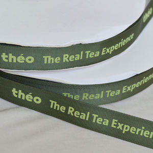 Cinta de Grosgrain Personalizada con Logotipo, Ecológica, con Estampado Dorado en Caliente, para Envoltura de Regalos, Decoración Festiva, Uso Promocional INFFY - Product Image 2