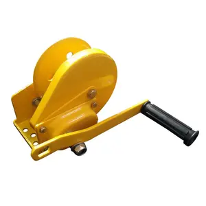 1800lbs manual hand winch with brake Automatic hand crank tripod winch vertical lifting capstan
