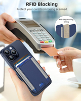 Funda Magnética Flexible para Teléfono 12 con Banda Elástica, Tarjetero y Cartera de Cuero PU