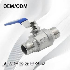 Paslanmaz çelik 201/304/316 endüstriyel OEM/ODM ANSI yüksek basınç akış kontrolü su için dişli 2 adet küresel vana - Product Image 4