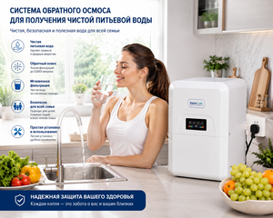 Système de filtration d'eau par osmose inverse à 6 étapes pour la maison avec filtre intégré en métal et système de filtration à 6 étapes certifié CE (PP+CTO+PP+RO+T3) - Product Image 1