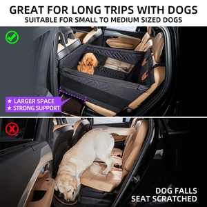 SUREWALHOME <span class=keywords><strong>Dog</strong></span> animali sedile posteriore auto cane amaca da viaggio trasportino traspirante per auto - Product Image 3
