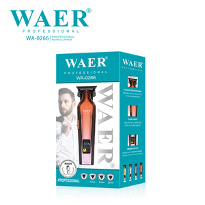 เครื่องตัด<span class=keywords><strong>ผม</strong></span> WAER Professional Fashion สีส้มและ<span class=keywords><strong>แดง</strong></span>ไล่เฉด 4 สีให้เลือก พกพาสะดวก ไร้สาย ชาร์จไฟได้ สำหรับ<span class=keywords><strong>ผู้ชาย</strong></span> - Product Image 5