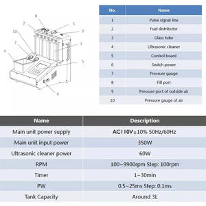 Fabricant Fourniture LAUNCH CNC 605A <span class=keywords><strong>Nettoyeur</strong></span> et testeur d'injecteurs de carburant GDI Professional 6 cylindres Systèmes d'injecteurs à ultrasons - Product Image 5